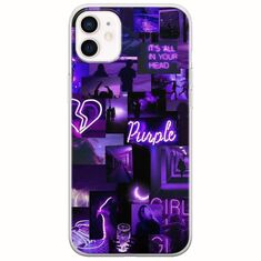 Aesthetic Purple iPhone 12 Flexible TPU (Διάφανη Σιλικόνη)