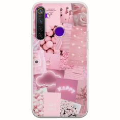 Aesthetic Pink Realme 5 Pro Flexible TPU (Διάφανη Σιλικόνη)