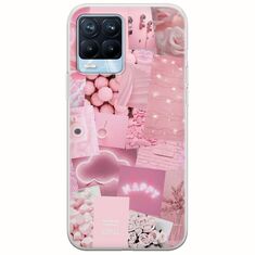 Aesthetic Pink Realme 8 / 8 Pro Flexible TPU (Διάφανη Σιλικόνη)