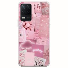 Aesthetic Pink Realme 8 5G Flexible TPU (Διάφανη Σιλικόνη)