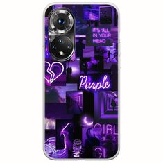Aesthetic Purple Huawei Honor 50 Flexible TPU (Διάφανη Σιλικόνη)
