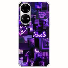 Aesthetic Purple Huawei P50 Pro Flexible TPU (Διάφανη Σιλικόνη)