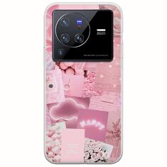 Aesthetic Pink Vivo X80 Pro Flexible TPU (Διάφανη Σιλικόνη)