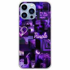 Aesthetic Purple iPhone 14 Pro Max Flexible TPU (Διάφανη Σιλικόνη)