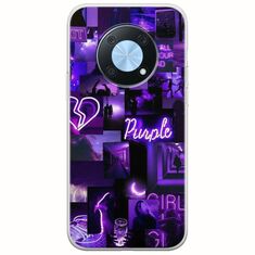 Aesthetic Purple Huawei Nova Y90 Flexible TPU (Διάφανη Σιλικόνη)
