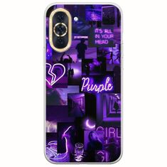 Aesthetic Purple Huawei Nova 10 Flexible TPU (Διάφανη Σιλικόνη)