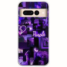 Aesthetic Purple Google Pixel 7 Pro 5G Flexible TPU (Διάφανη Σιλικόνη)