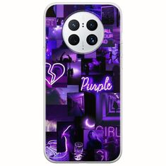Aesthetic Purple Huawei Mate 50 Pro Flexible TPU (Διάφανη Σιλικόνη)