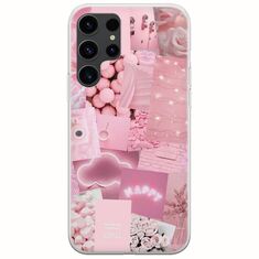 Aesthetic Pink Samsung Galaxy S23 Ultra 5G Flexible TPU (Διάφανη Σιλικόνη)
