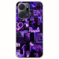 Aesthetic Purple Honor X7a Flexible TPU (Διάφανη Σιλικόνη)