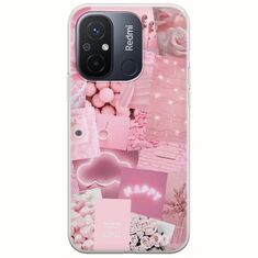Aesthetic Pink Xiaomi Redmi 12C Flexible TPU (Διάφανη Σιλικόνη)