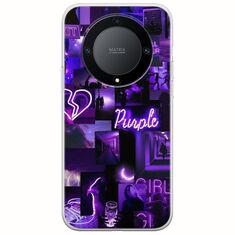 Aesthetic Purple Honor Magic 5 Lite 5G Flexible TPU (Διάφανη Σιλικόνη)