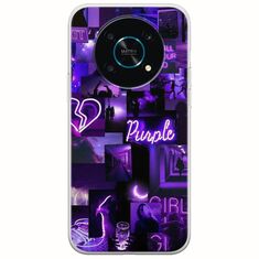 Aesthetic Purple Honor Magic 4 Lite 5G Flexible TPU (Διάφανη Σιλικόνη)