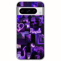 Aesthetic Purple Google Pixel 8 Pro 5G Flexible TPU (Διάφανη Σιλικόνη)