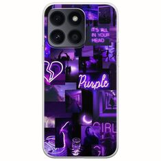 Aesthetic Purple Honor X8b Flexible TPU (Διάφανη Σιλικόνη)