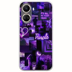 Aesthetic Purple Huawei Nova 10 SE Flexible TPU (Διάφανη Σιλικόνη)