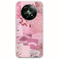 Aesthetic Pink Realme 12x 5G Flexible TPU (Διάφανη Σιλικόνη)