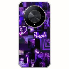 Aesthetic Purple Honor Magic 6 Lite 5G Flexible TPU (Διάφανη Σιλικόνη)