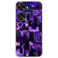 Aesthetic Purple Huawei Nova 12 SE Flexible TPU (Διάφανη Σιλικόνη)