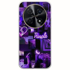 Aesthetic Purple Huawei Nova 12i Flexible TPU (Διάφανη Σιλικόνη)