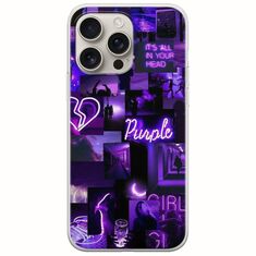Aesthetic Purple iPhone 16 Pro Flexible TPU (Διάφανη Σιλικόνη)