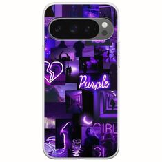 Aesthetic Purple Google Pixel 9 Pro 5G Flexible TPU (Διάφανη Σιλικόνη)