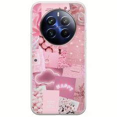 Aesthetic Pink Realme 12+ 5G Flexible TPU (Διάφανη Σιλικόνη)