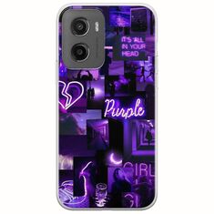 Aesthetic Purple Motorola Moto G05 Flexible TPU (Διάφανη Σιλικόνη)