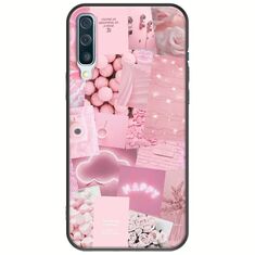 Aesthetic Pink Samsung Galaxy A50 Black TPU (Μαύρη Σιλικόνη)