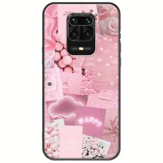 Aesthetic Pink Xiaomi Redmi Note 9S / 9 Pro / 9 Pro Max Black TPU (Μαύρη Σιλικόνη)