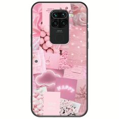 Aesthetic Pink Xiaomi Redmi Note 9 Black TPU (Μαύρη Σιλικόνη)