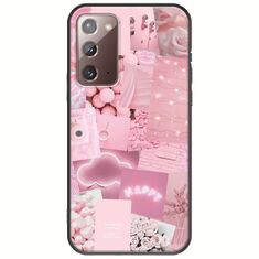 Aesthetic Pink Samsung Galaxy Note 20 Black TPU (Μαύρη Σιλικόνη)