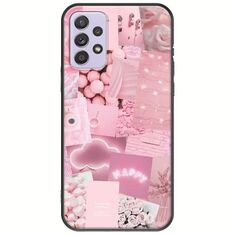 Aesthetic Pink Samsung Galaxy A52 (4G/5G) A52s Black TPU (Μαύρη Σιλικόνη)