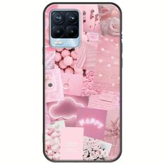 Aesthetic Pink Realme 8 / 8 Pro Black TPU (Μαύρη Σιλικόνη)