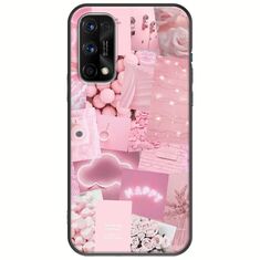 Aesthetic Pink Realme 7 5G Black TPU (Μαύρη Σιλικόνη)