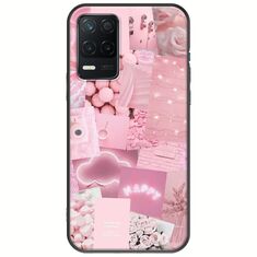 Aesthetic Pink Realme 8 5G Black TPU (Μαύρη Σιλικόνη)