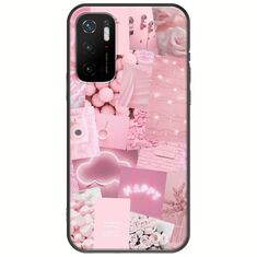 Aesthetic Pink Xiaomi Poco M3 Pro 5G Black TPU (Μαύρη Σιλικόνη)