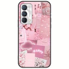 Aesthetic Pink Realme GT Master Edition Black TPU (Μαύρη Σιλικόνη)