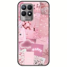 Aesthetic Pink Realme 8i Black TPU (Μαύρη Σιλικόνη)