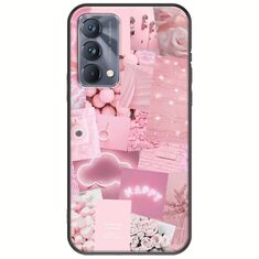 Aesthetic Pink Realme GT 5G Black TPU (Μαύρη Σιλικόνη)