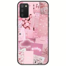 Aesthetic Pink Samsung Galaxy A03s Black TPU (Μαύρη Σιλικόνη)