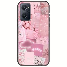Aesthetic Pink Realme 9i Black TPU (Μαύρη Σιλικόνη)
