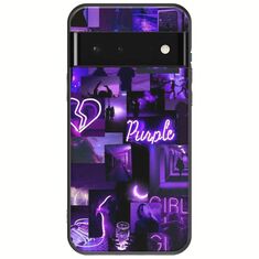 Aesthetic Purple Google Pixel 6 Pro 5G Black TPU (Μαύρη Σιλικόνη)