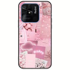 Aesthetic Pink Xiaomi Redmi 10C Black TPU (Μαύρη Σιλικόνη)
