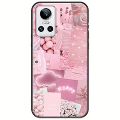 Aesthetic Pink Realme GT Neo 3 Black TPU (Μαύρη Σιλικόνη)