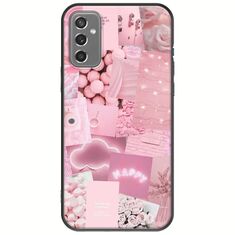 Aesthetic Pink Samsung Galaxy M13 4G Black TPU (Μαύρη Σιλικόνη)