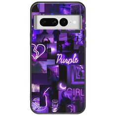 Aesthetic Purple Google Pixel 7 5G Black TPU (Μαύρη Σιλικόνη)