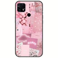 Aesthetic Pink Xiaomi Poco C40 Black TPU (Μαύρη Σιλικόνη)