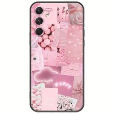 Aesthetic Pink Samsung Galaxy A14 5G Black TPU (Μαύρη Σιλικόνη)