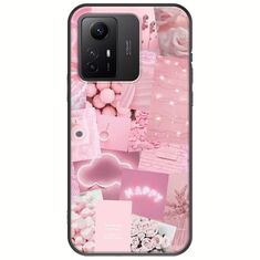 Aesthetic Pink Xiaomi Redmi Note 12S Black TPU (Μαύρη Σιλικόνη)